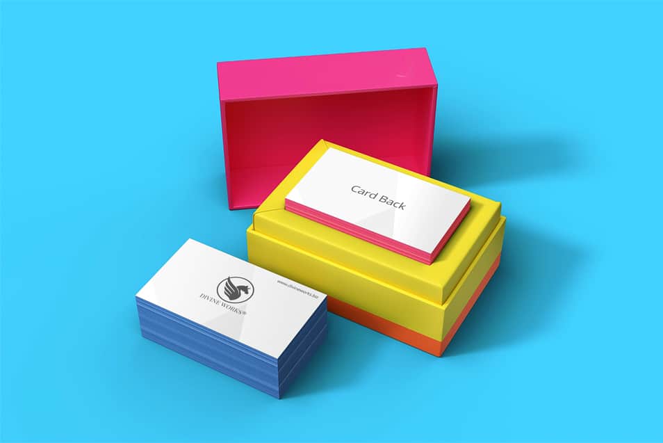 Free Modern Business Card Mockup