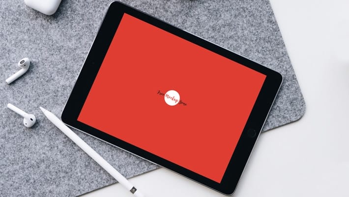 Free Modern iPad Mockup PSD