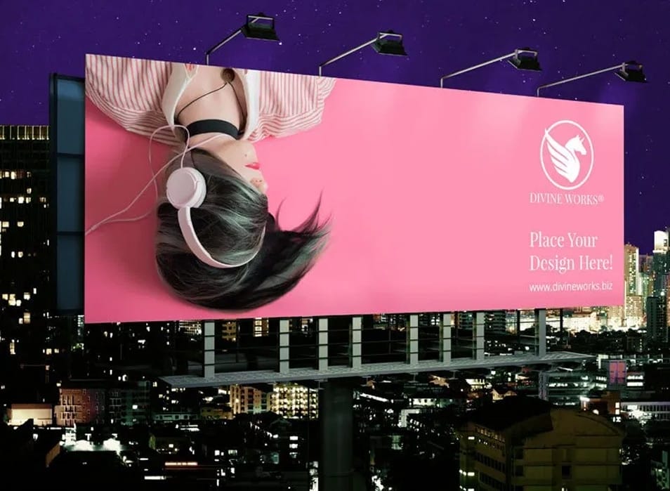 Free Outdoor Signage Mockup