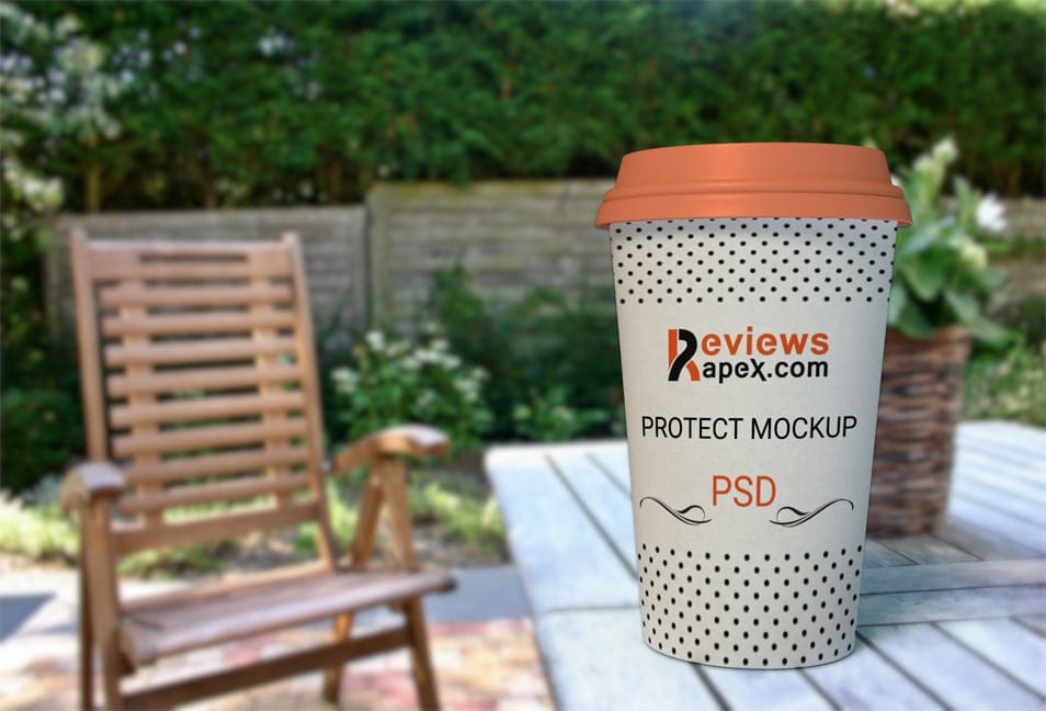 Free Paper Coffee Cup Mockup PSD