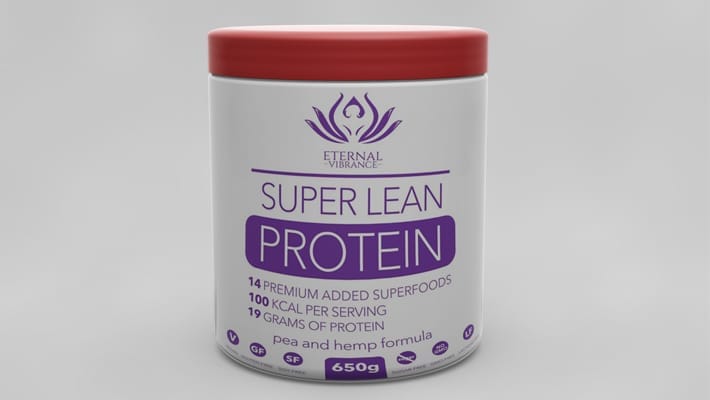 Free Protein Supplement PSD Label Design Mockup
