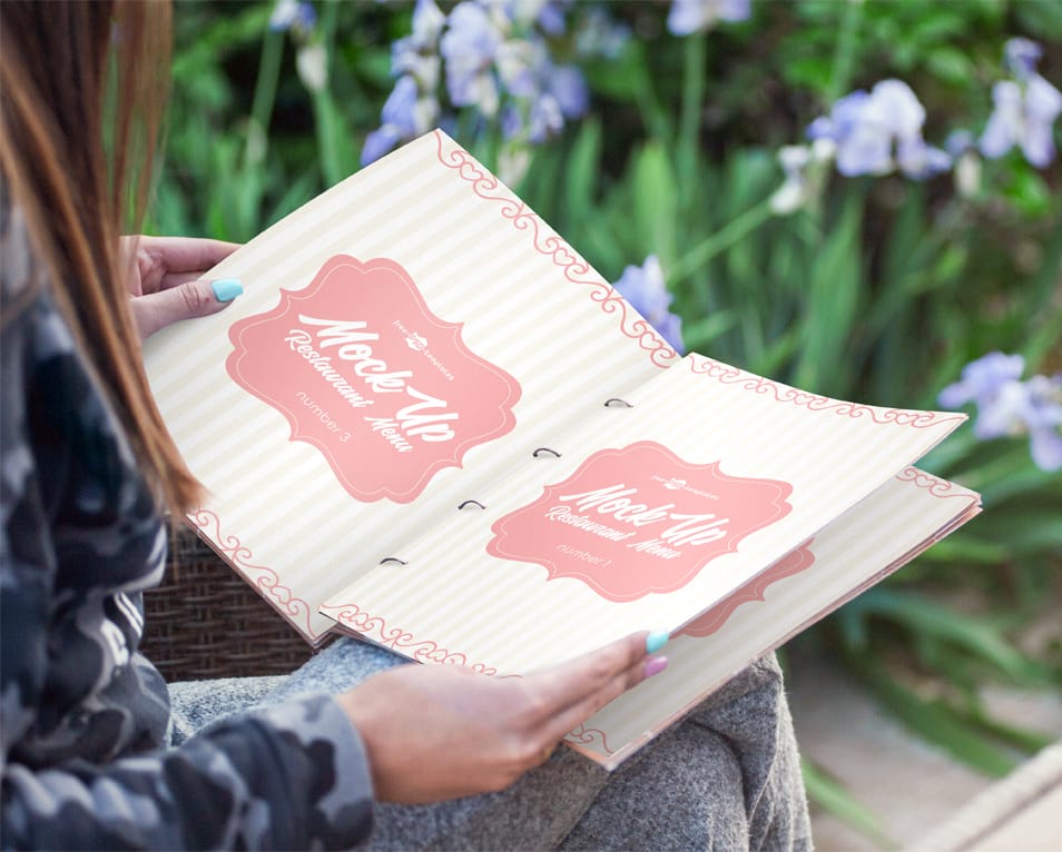 Free Restaurant Menu Mock-up in PSD