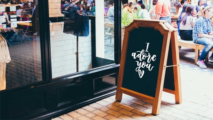 Free Road Side Tent Stand Banner PSD Mockup Template