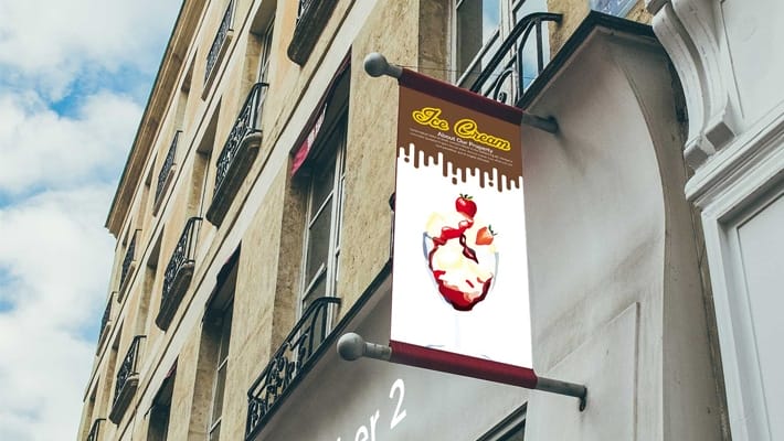 Free Roll Banner Sign Mockups Branding