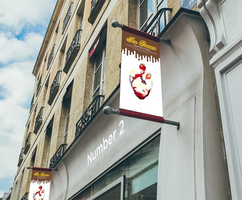 Free Roll Banner Sign Mockups Branding