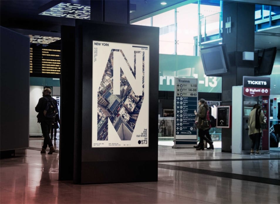 Free Shopping Complex Billboard PSD Mockups