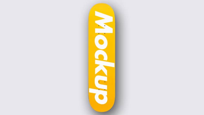 Free Skateboard Mockup