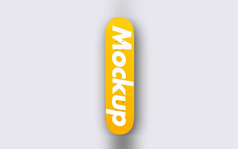 Free Skateboard Mockup