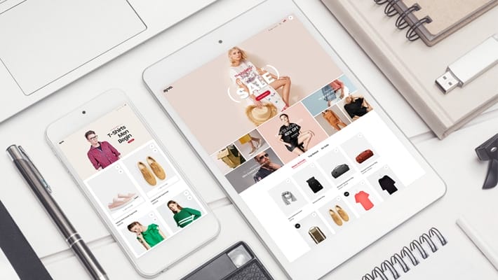 Free Smartphone with Tablet Mockup PSD