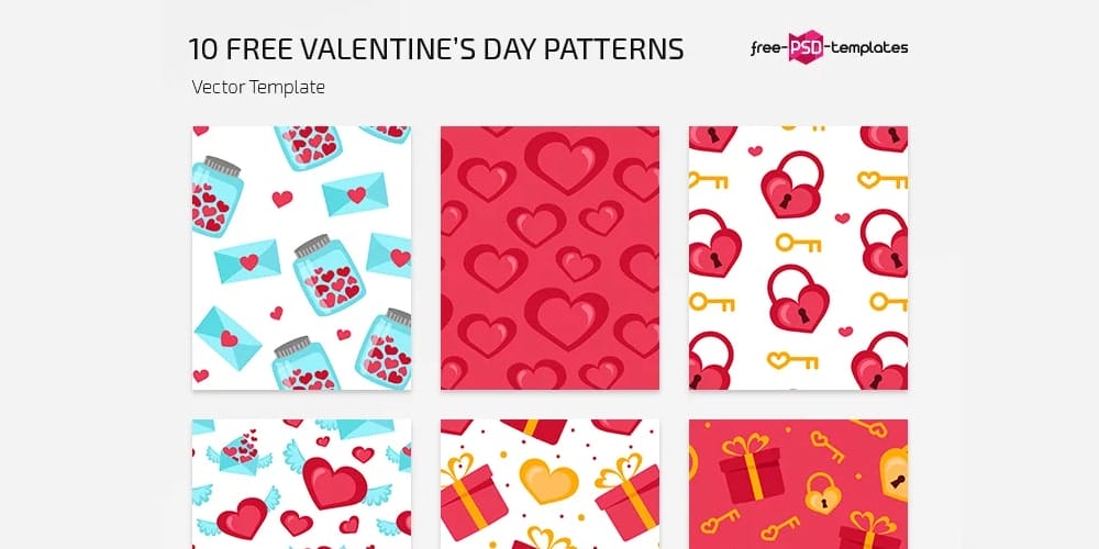 Free Valentines Day Vector Patterns
