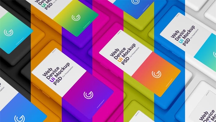 Free Web Device UI Mockup PSD