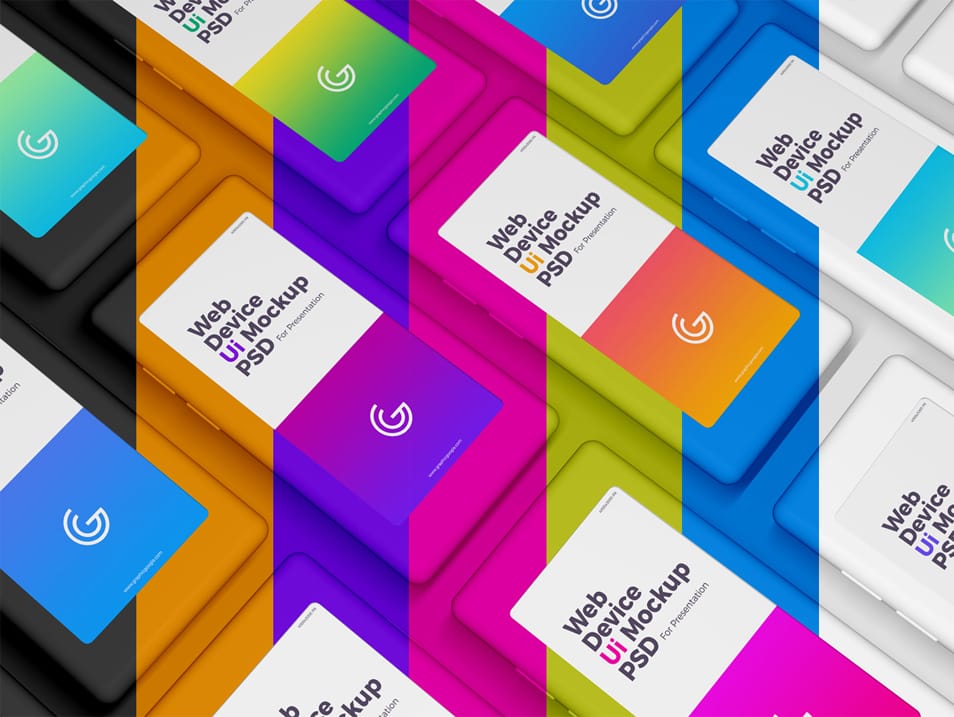 Free Web Device UI Mockup PSD