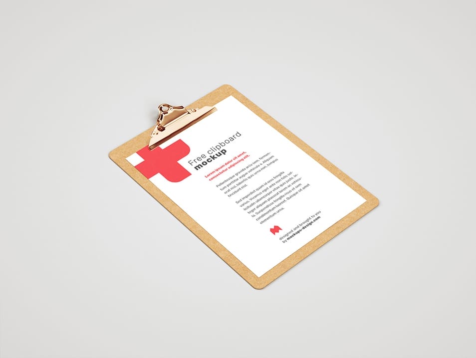 Free Clipboard Mockup