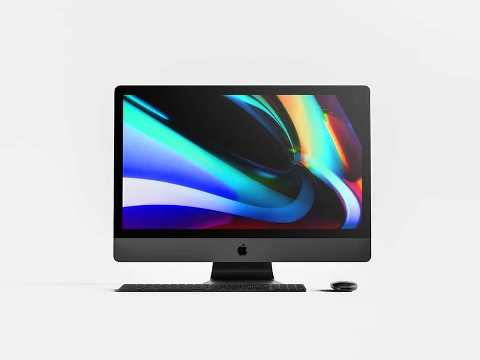 Front View iMac Pro Mockup