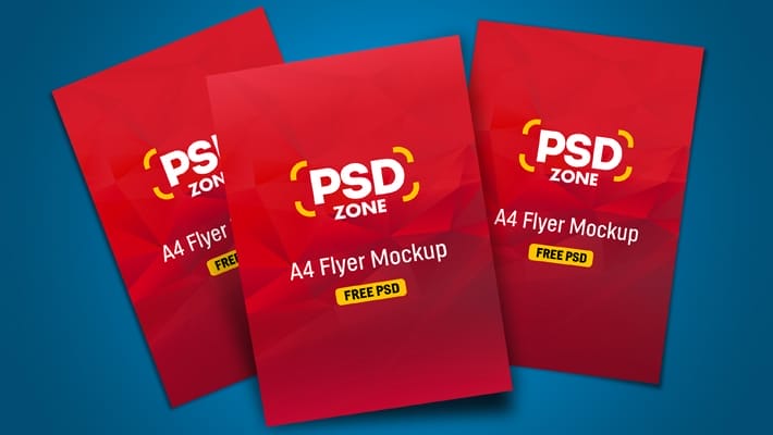 Multiple Flyer Mockup PSD