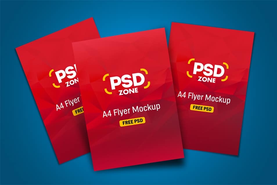 Multiple Flyer Mockup PSD