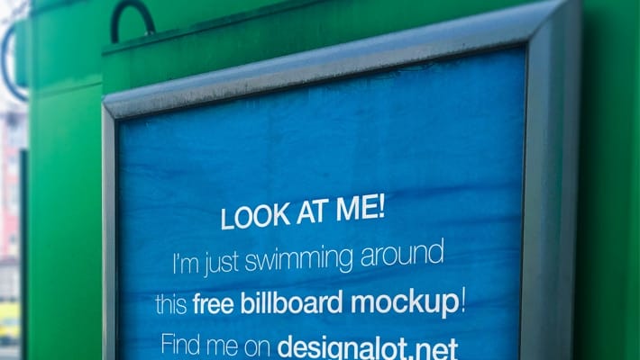 Newsstand Advertising Space Mockup