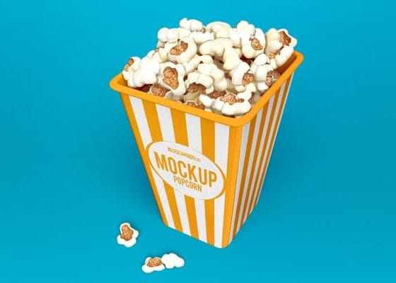Popcorn 3 Free PSD Mockups