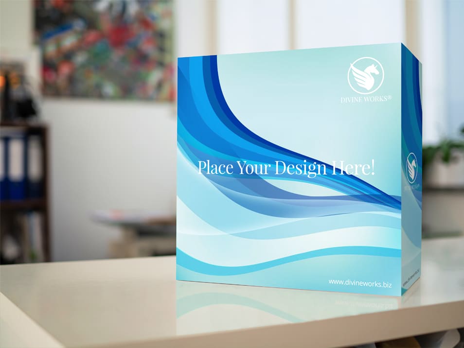 Product Packaging Box PSD Mockup