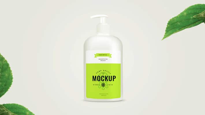 Pump Bottle PSD Mockup