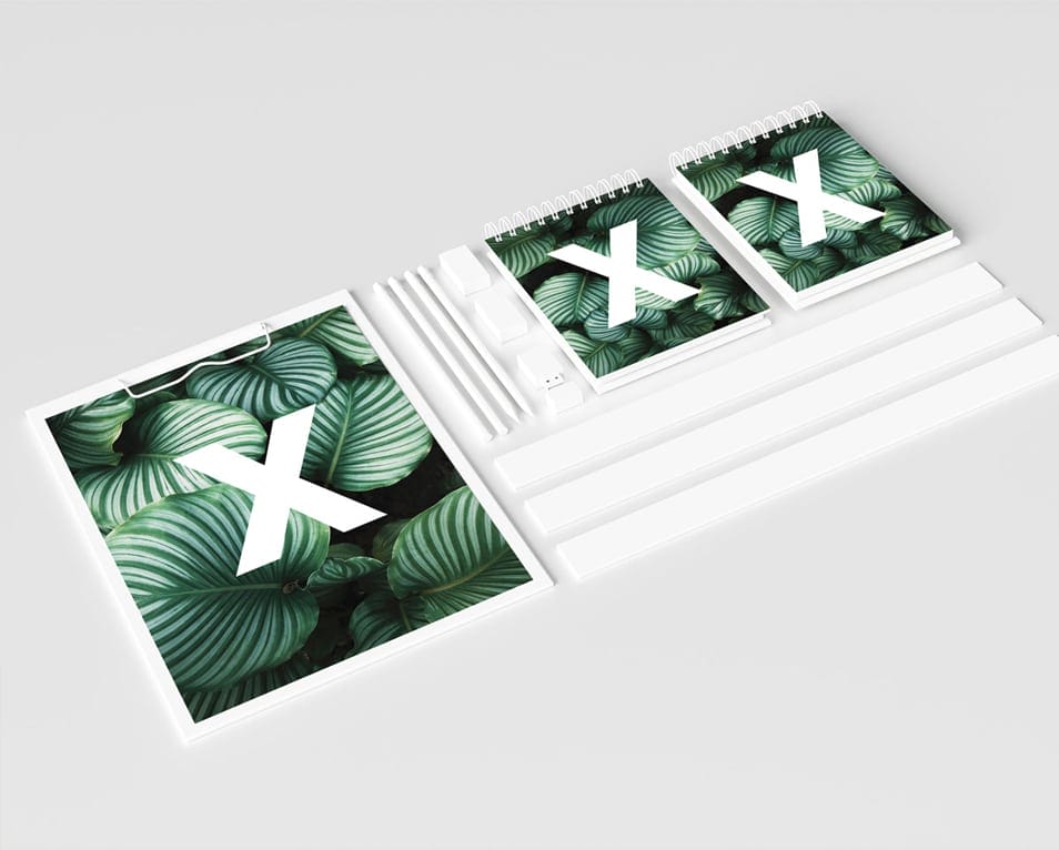 Realistic Notepads Mockup Set