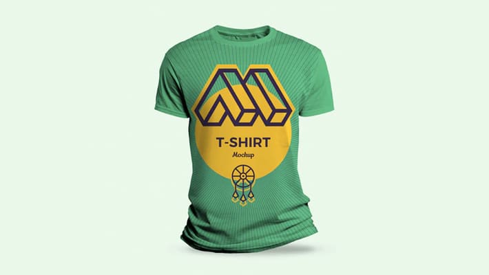 Round Neck T-Shirt Mockup