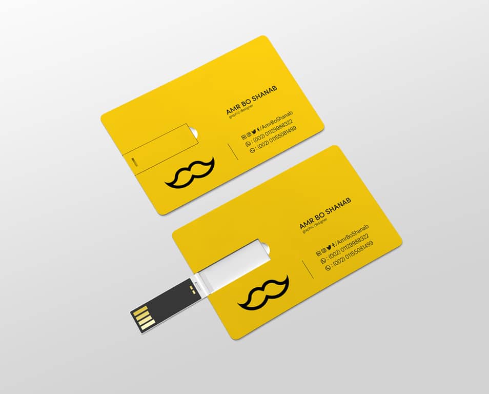 USB Card Mockup