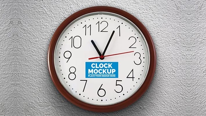 Wall Clock Mockup