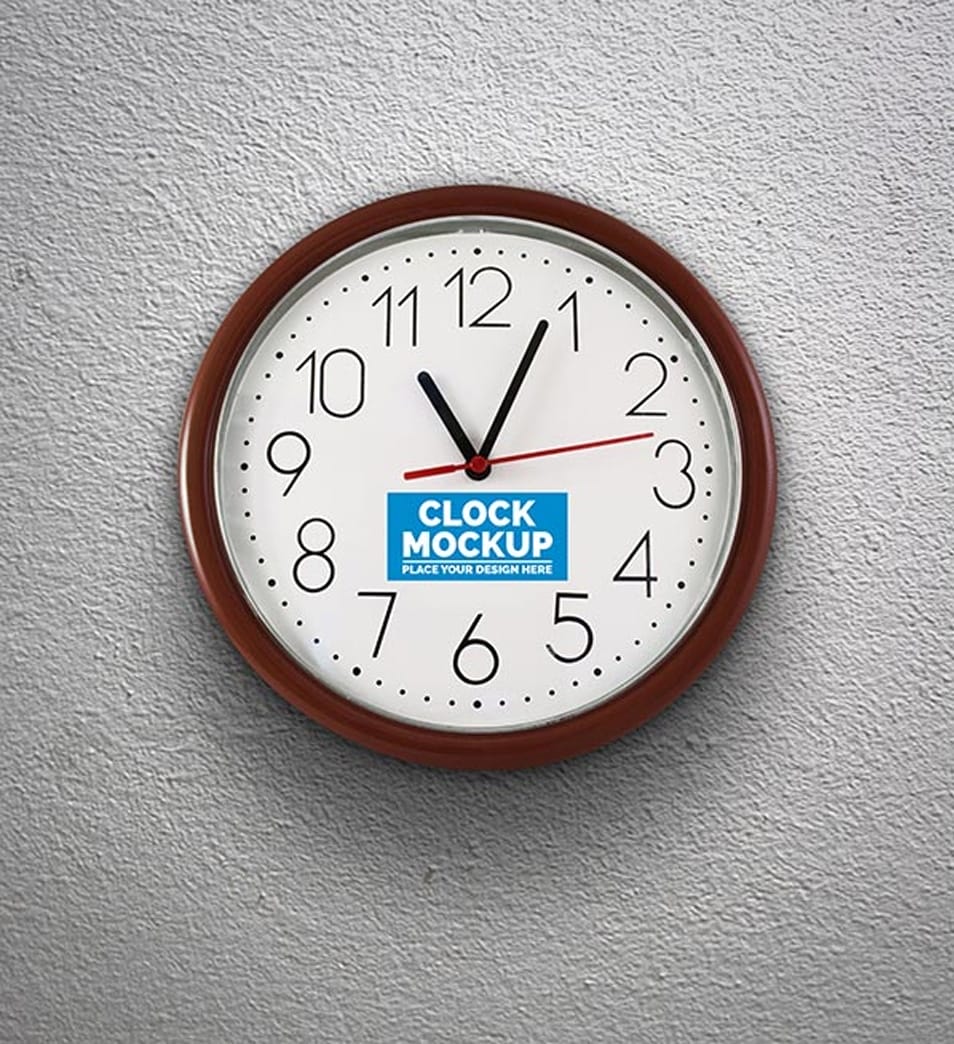 Wall Clock Mockup