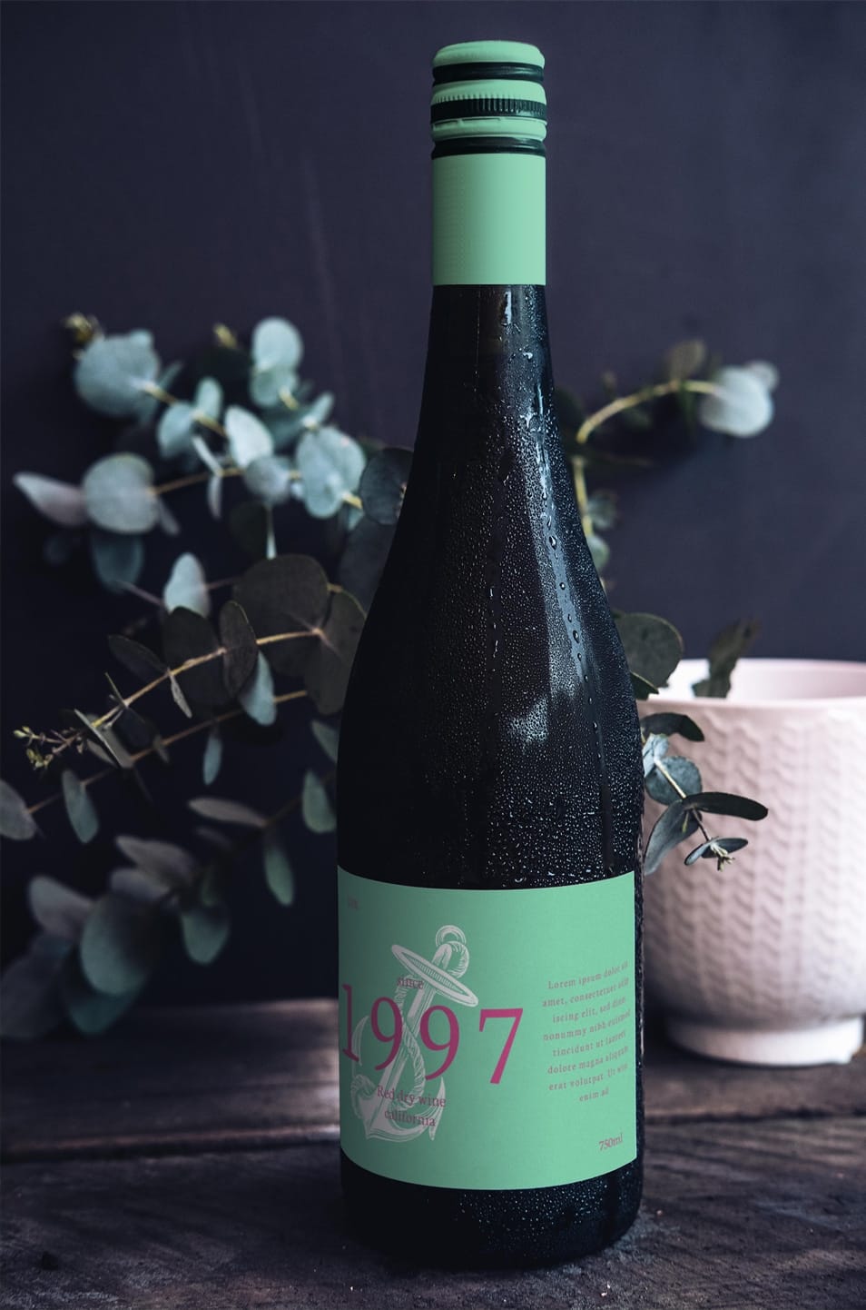Wine Bottle Mockup