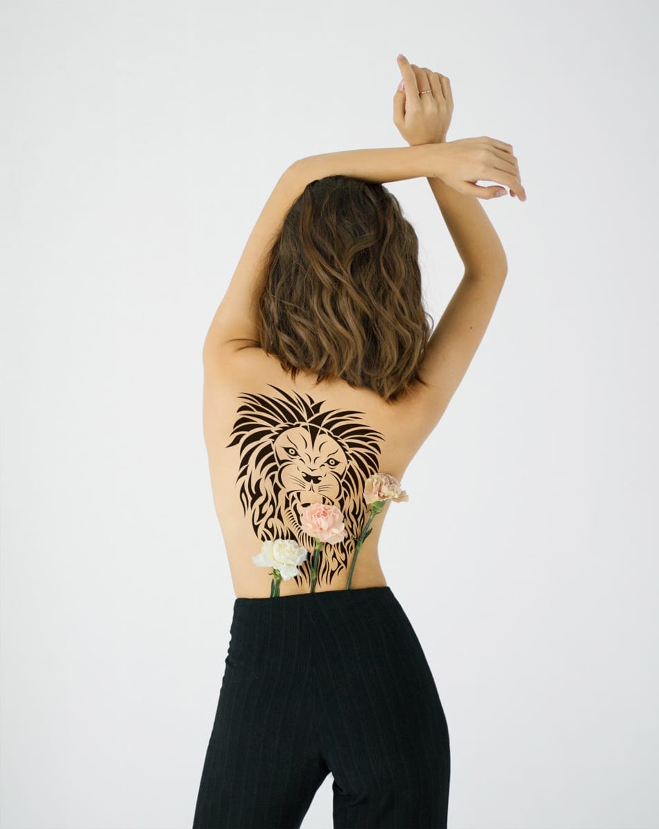 Women’s Back Tattoo Mockup