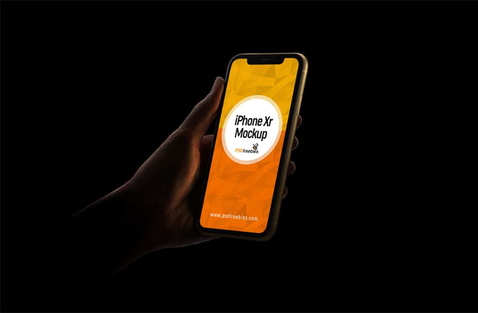iPhone Xr Mockup PSD