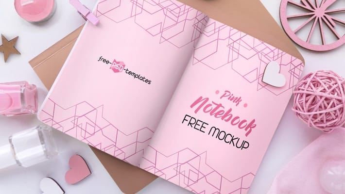 2 Free Soft Pink Mockups