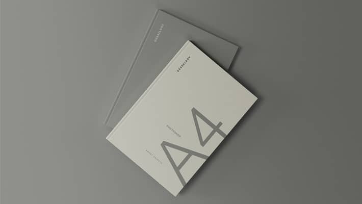 2 Hardcover Books Mockup