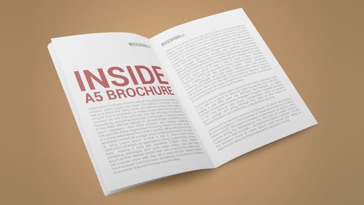 A5 Brochure 2 Free PSD Mockups