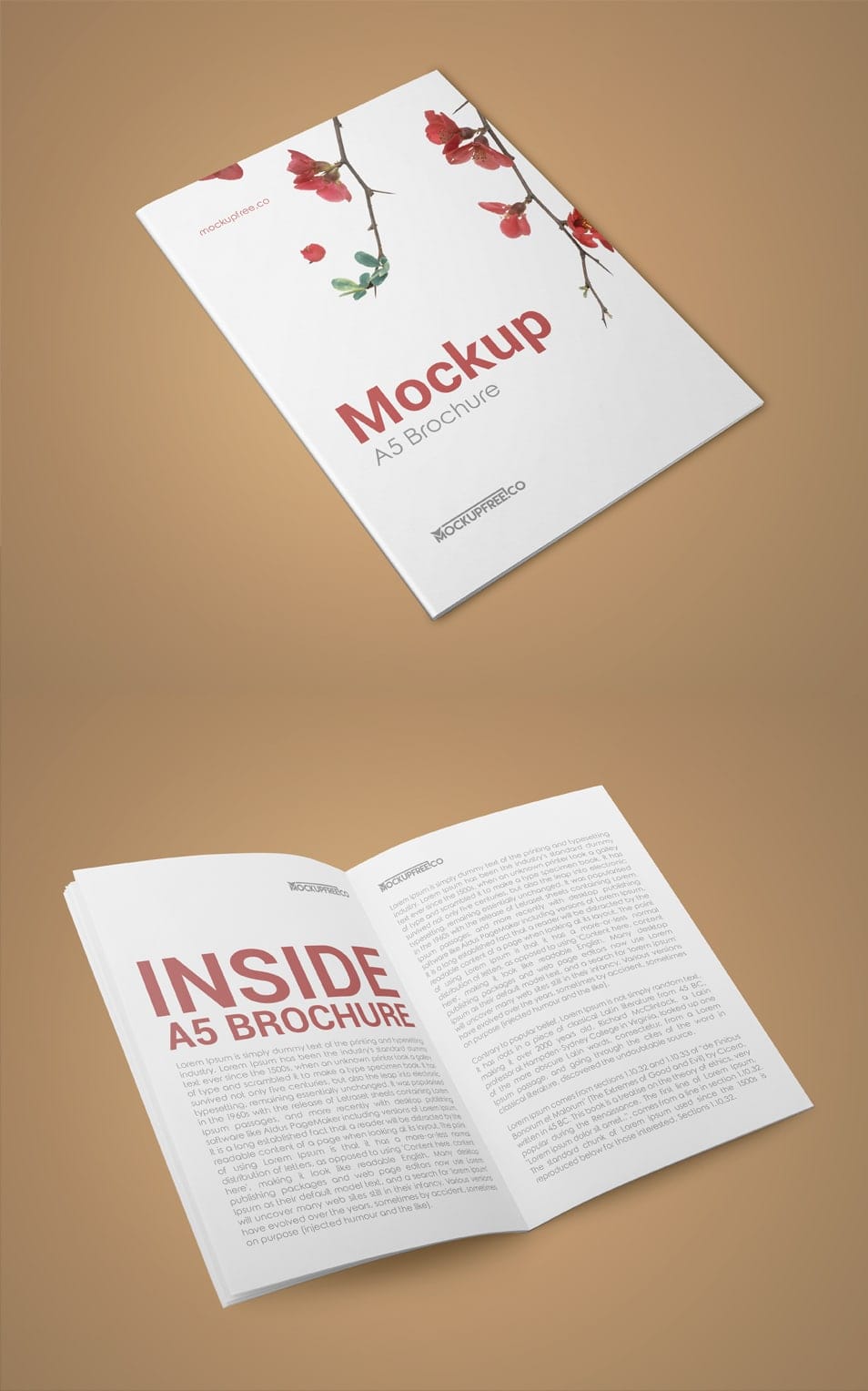 A5 Brochure 2 Free PSD Mockups