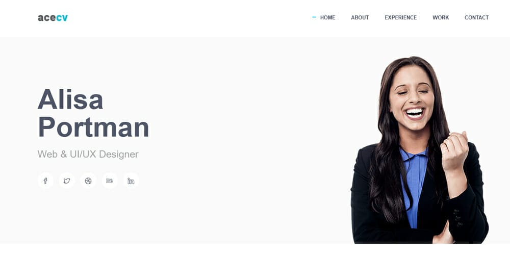 20+ Free HTML Resume Templates 2023 53 AceCV
