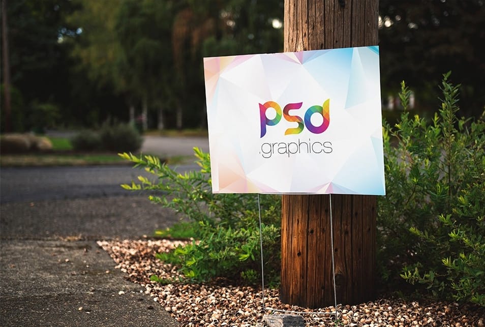Advertising Placard Mockup PSD