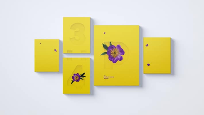 Array 3:4 Portrait Canvas Mockup