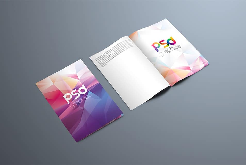 Bi-Fold Brochure Mockup Template