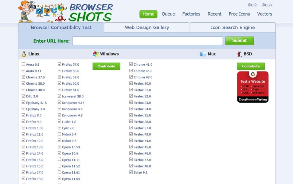 15+ Best Cross-Browser Testing Tools 2022 15 Browsershots - Cross-Browser Testing Tools