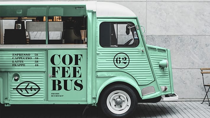 Citroen Food Truck Mockup