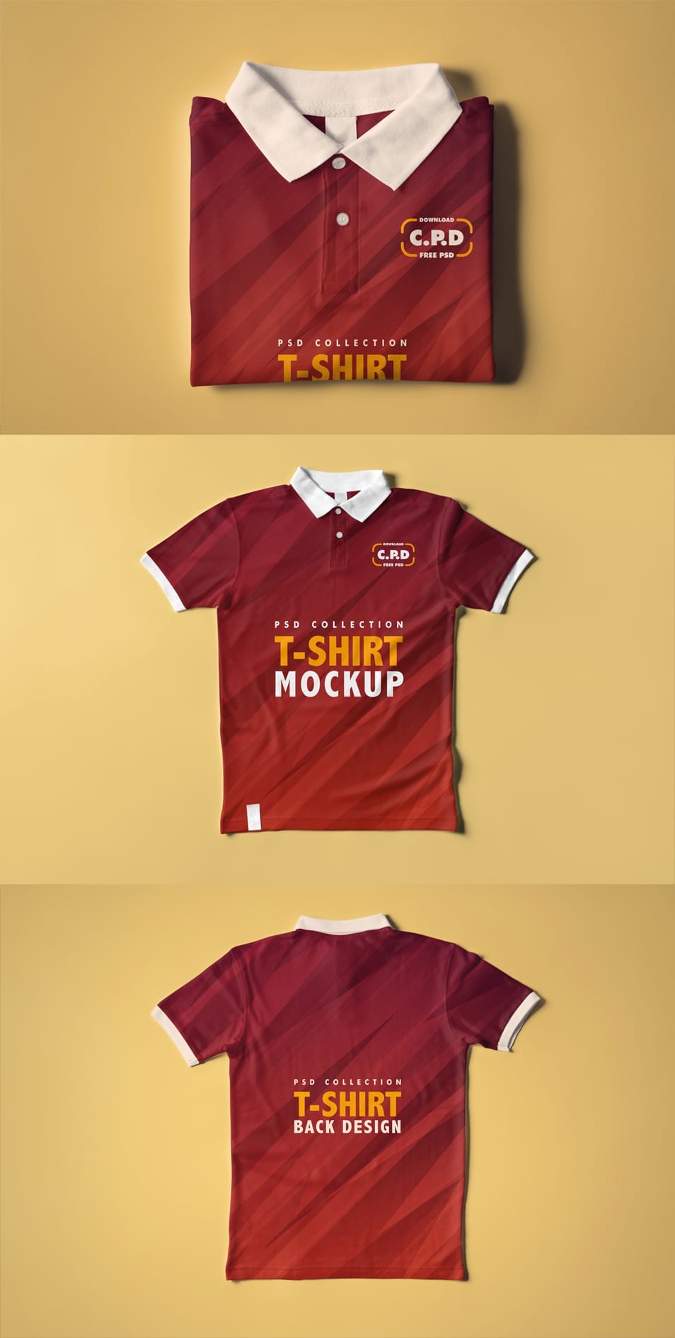 Collar t hotsell shirt template psd