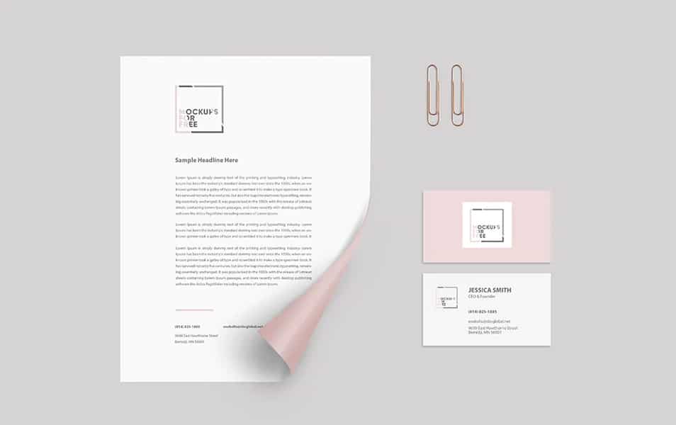 Corporate Identity Paper Mockup