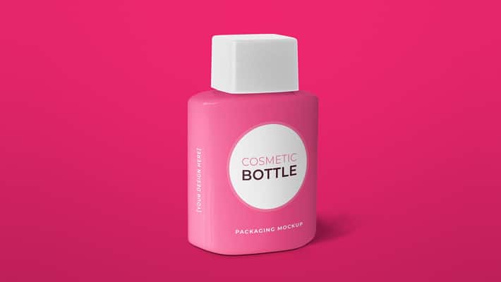 Cosmetic Bottle Packaging Mockup