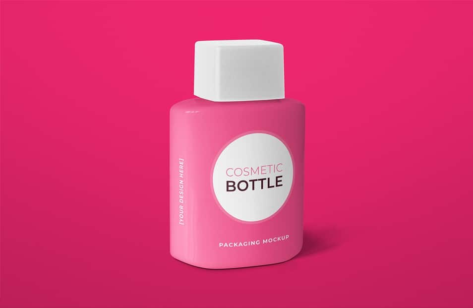 Cosmetic Bottle Packaging Mockup