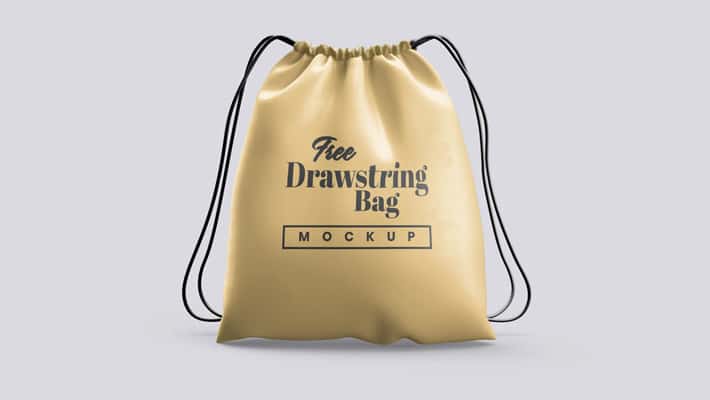Drawstring Bag Mockup