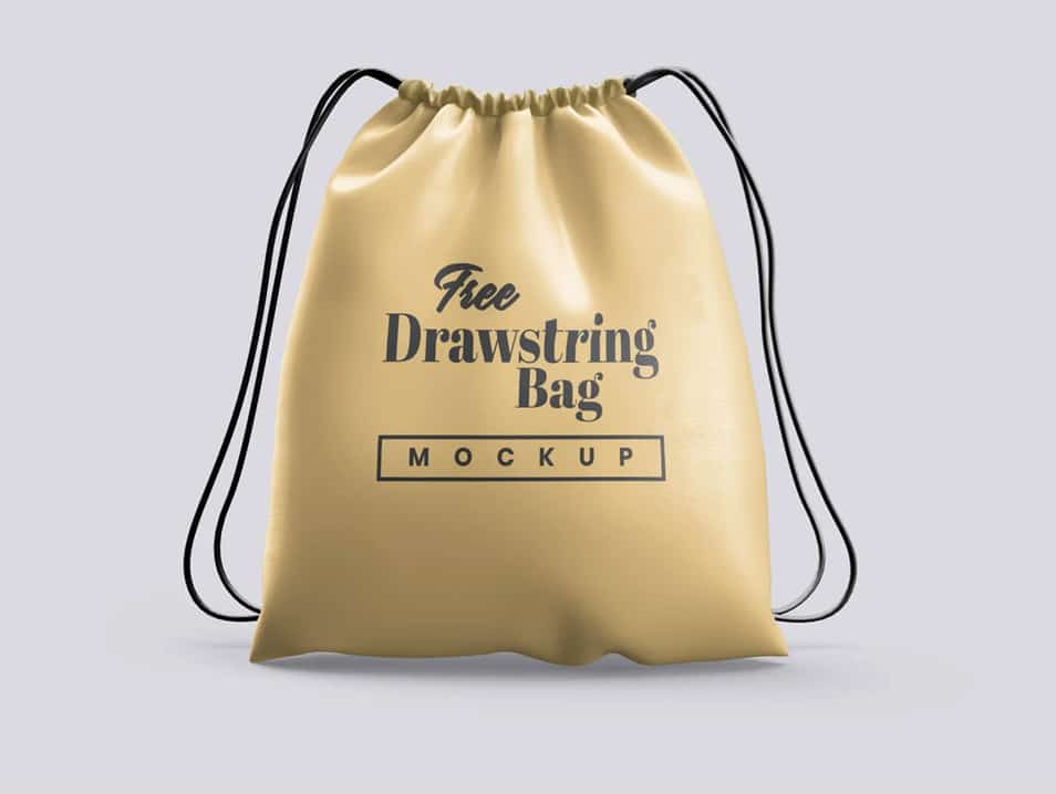 Drawstring Bag Mockup