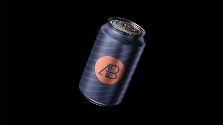 Floating Can Mockup