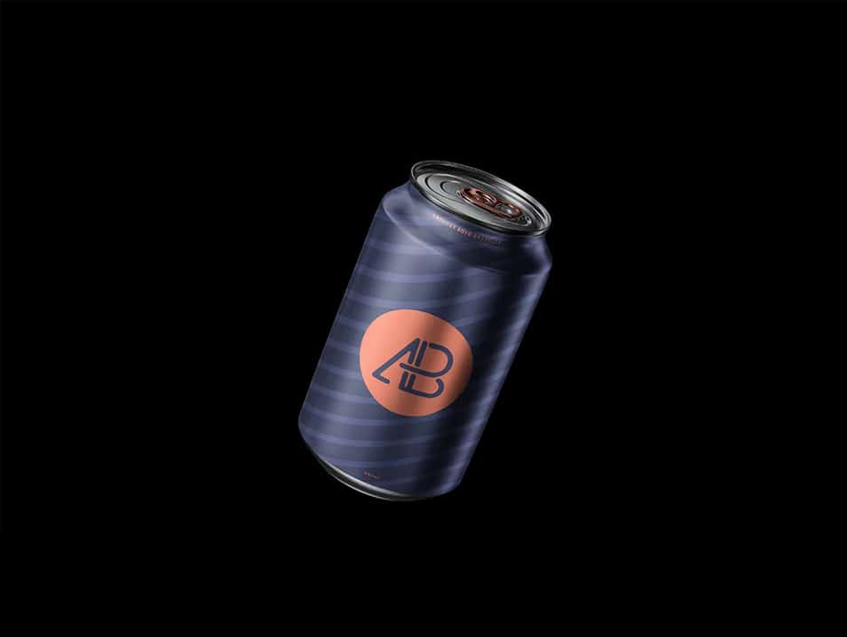 Floating Can Mockup